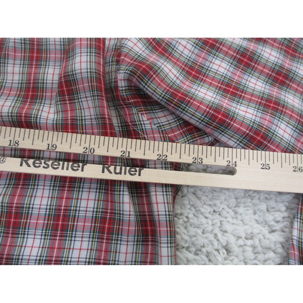 Mcgregor Shirt Mens Large Red Bagpiper Button Plaid Casual Vintage Western 80s - Picture 8 of 10